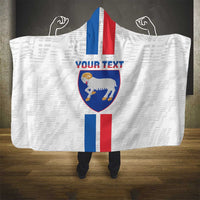 Custom Faroe Islands Football Hooded Blanket Come On National Team