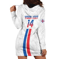 Custom Faroe Islands Football Hoodie Dress Come On National Team