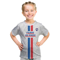 Custom Faroe Islands Football Kid T Shirt Come On National Team