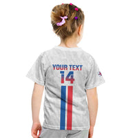 Custom Faroe Islands Football Kid T Shirt Come On National Team