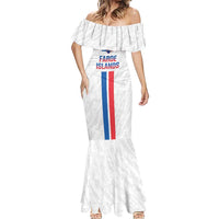 Custom Faroe Islands Football Mermaid Dress Come On National Team