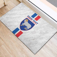 Custom Faroe Islands Football Rubber Doormat Come On National Team