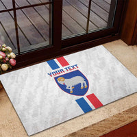 Custom Faroe Islands Football Rubber Doormat Come On National Team