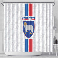 Custom Faroe Islands Football Shower Curtain Come On National Team