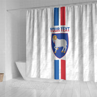 Custom Faroe Islands Football Shower Curtain Come On National Team