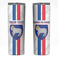 Custom Faroe Islands Football Skinny Tumbler Come On National Team