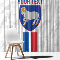 Custom Faroe Islands Football Window Curtain Come On National Team