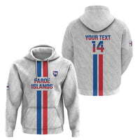 Custom Faroe Islands Football Zip Hoodie Come On National Team