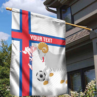 Custom Faroe Islands Football Garden Flag Coat Of Arms Flag Style