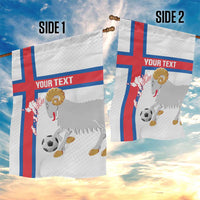 Custom Faroe Islands Football Garden Flag Coat Of Arms Flag Style