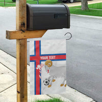 Custom Faroe Islands Football Garden Flag Coat Of Arms Flag Style