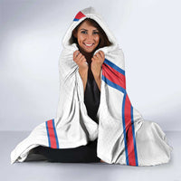 Custom Faroe Islands Football Hooded Blanket Coat Of Arms Flag Style