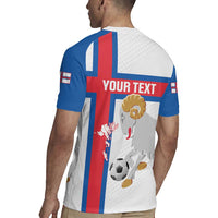 Custom Faroe Islands Football Rugby Jersey Coat Of Arms Flag Style