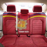 Custom Andorra Football Back Car Seat Cover Come On Tricolors Poet's Narcissus