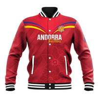 Custom Andorra Football Baseball Jacket Come On Tricolors Poet's Narcissus