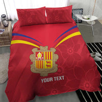 Custom Andorra Football Bedding Set Come On Tricolors Poet's Narcissus