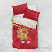 Custom Andorra Football Bedding Set Come On Tricolors Poet's Narcissus