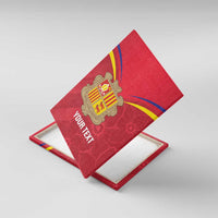 Custom Andorra Football Canvas Wall Art Come On Tricolors Poet's Narcissus