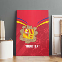 Custom Andorra Football Canvas Wall Art Come On Tricolors Poet's Narcissus
