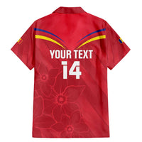 Custom Andorra Football Family Matching Mermaid Dress and Hawaiian Shirt Come On Tricolors Poet's Narcissus