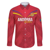 Custom Andorra Football Family Matching Puletasi and Hawaiian Shirt Come On Tricolors Poet's Narcissus