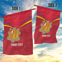 Custom Andorra Football Garden Flag Come On Tricolors Poet's Narcissus