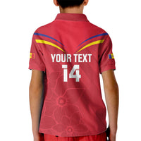 Custom Andorra Football Kid Polo Shirt Come On Tricolors Poet's Narcissus