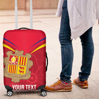 Custom Andorra Football Luggage Cover Come On Tricolors Poet's Narcissus