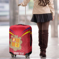 Custom Andorra Football Luggage Cover Come On Tricolors Poet's Narcissus