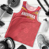Custom Andorra Football Men Tank Top Come On Tricolors Poet's Narcissus