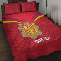 Custom Andorra Football Quilt Bed Set Come On Tricolors Poet's Narcissus