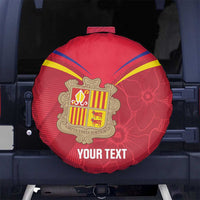 Custom Andorra Football Spare Tire Cover Come On Tricolors Poet's Narcissus