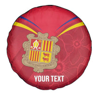 Custom Andorra Football Spare Tire Cover Come On Tricolors Poet's Narcissus