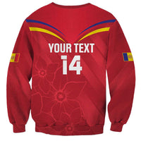 Custom Andorra Football Sweatshirt Come On Tricolors Poet's Narcissus