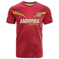 Custom Andorra Football T Shirt Come On Tricolors Poet's Narcissus