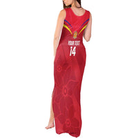 Custom Andorra Football Tank Maxi Dress Come On Tricolors Poet's Narcissus