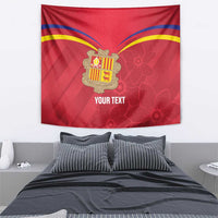 Custom Andorra Football Tapestry Come On Tricolors Poet's Narcissus