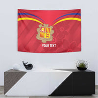 Custom Andorra Football Tapestry Come On Tricolors Poet's Narcissus