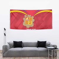Custom Andorra Football Tapestry Come On Tricolors Poet's Narcissus