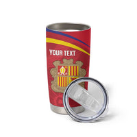 Custom Andorra Football Tumbler Cup Come On Tricolors Poet's Narcissus