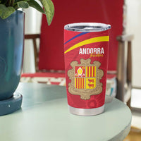 Custom Andorra Football Tumbler Cup Come On Tricolors Poet's Narcissus