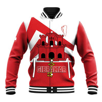 Custom Gibraltar Football Baseball Jacket Castle And Key Sporty Style