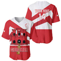 Custom Gibraltar Football Baseball Jersey Castle And Key Sporty Style