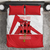 Custom Gibraltar Football Bedding Set Castle And Key Sporty Style