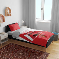 Custom Gibraltar Football Bedding Set Castle And Key Sporty Style