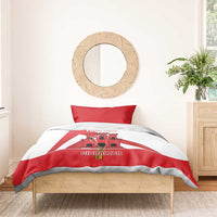 Custom Gibraltar Football Bedding Set Castle And Key Sporty Style