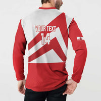 Custom Gibraltar Football Button Sweatshirt Castle And Key Sporty Style