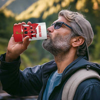 Custom Gibraltar Football 4 in 1 Can Cooler Tumbler Castle And Key Sporty Style