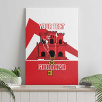 Custom Gibraltar Football Canvas Wall Art Castle And Key Sporty Style