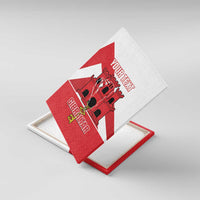 Custom Gibraltar Football Canvas Wall Art Castle And Key Sporty Style